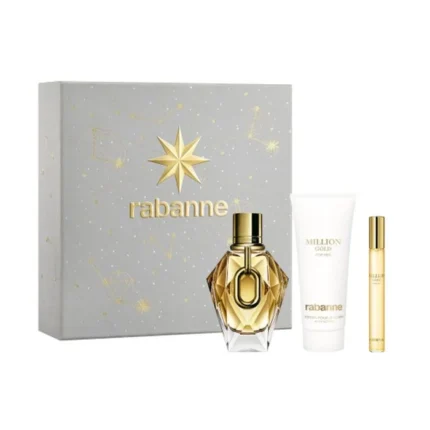 Rabanne Million Gold Women's Set with Body Lotion 3pcs