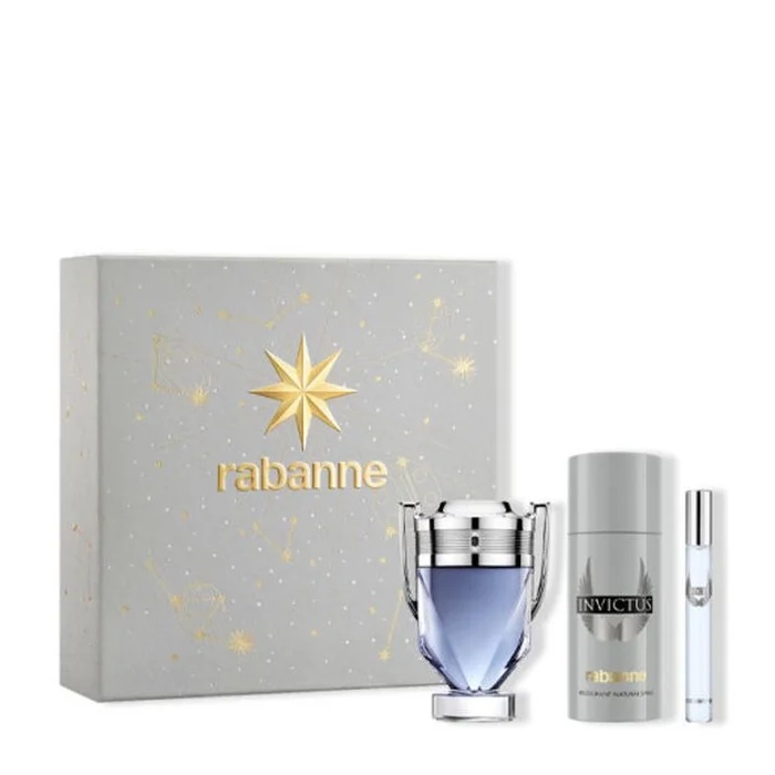 3349668656608.webp Rabanne Invictus Men's Set with Eau de Toilette 3pcs - Image 1