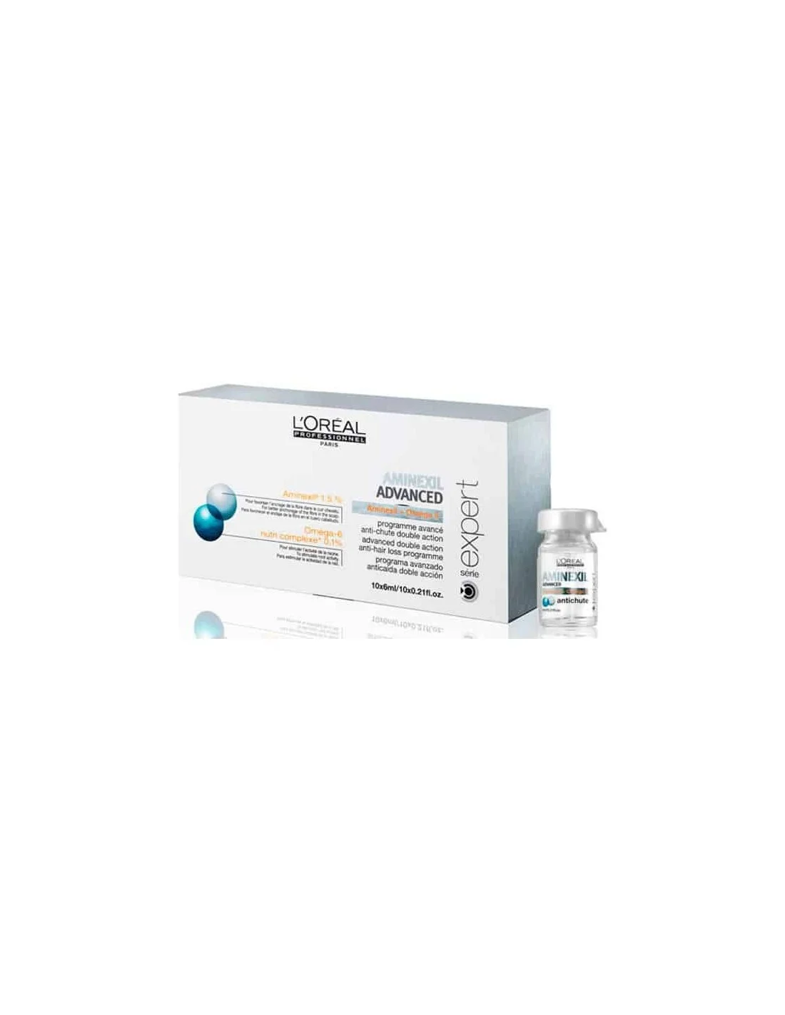 3474637265007.webp L'oreal Professionnel Aminexil Advanced Ampollas Enriquecidas Con Activos Dermatológicos Para Cabello 10 X 6ml - Image 1