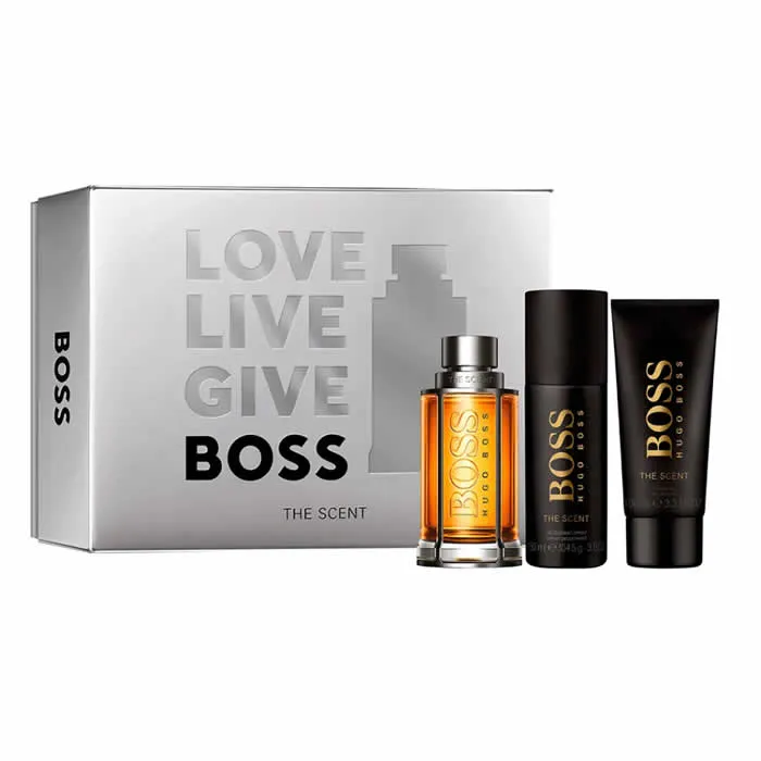 3616303428594_1.webp Hugo Boss The Scent Eau De Toilette Spray 100ml Set 3 Pieces - Image 1