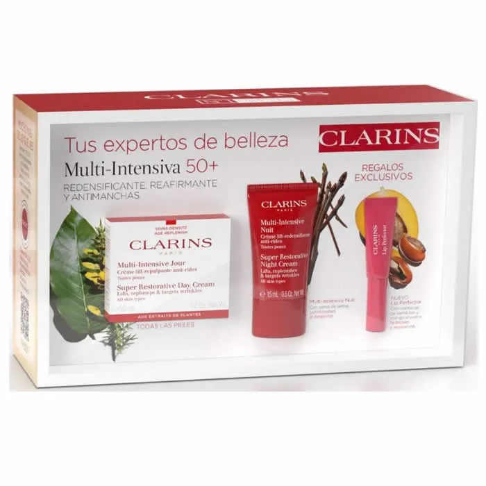 3666057227967_1.webp Clarins Super Restorative Day Cream All Skin Types 50ml Set 3 Pieces - Image 1