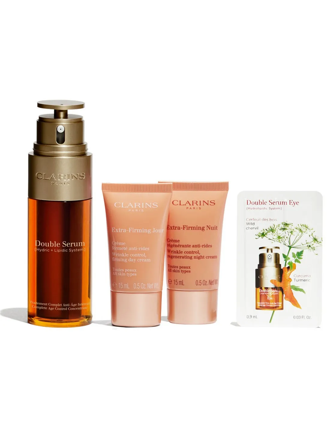3666057236396.webp Set Clarins Doble Serum 50ml Extra Firm 15ml Noche 15ml@ - Image 1