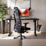 Electric Gaming Desk Wooden Black with LED 140x60x118cm - Image 3