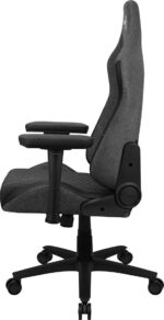 Aerocool Crown AeroWeave Fabric Gaming Chair with Adjustable Arms Ash Black - Image 3