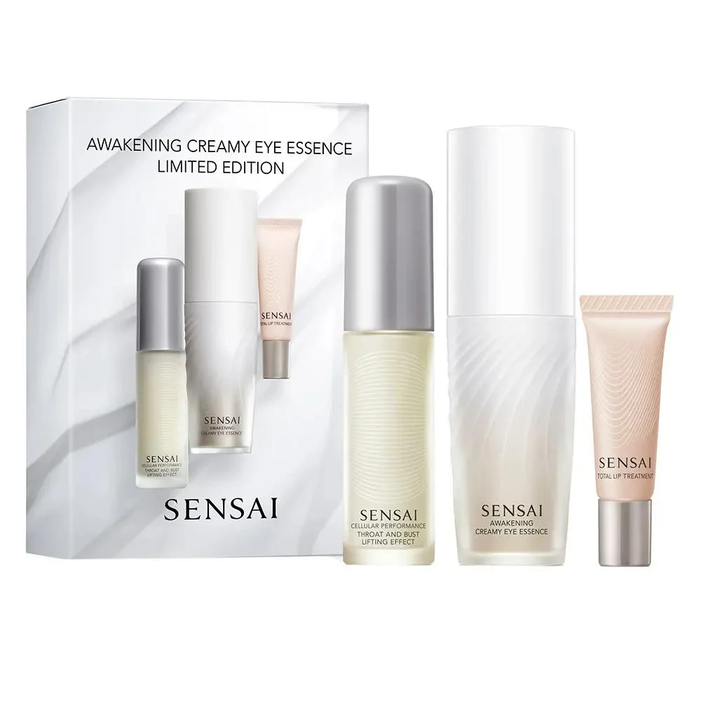 4973167710104.webp Sensai Awakening Creamy Eye Essence 20ml Throat and Bust 19ml Total Lip 5ml - Image 1