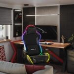 Huzaro Force 5.7 Υφασμάτινη Καρέκλα Gaming με RGB Φωτισμό και Υποπόδιο Μαύρη - Image 3