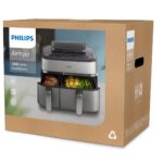 Philips Air Fryer with Double Detachable Bucket 9lt Silver NA555/00 - Image 7