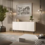 Cama LUCCA 3D chest of drawers 165x40x80 white - Image 3