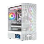 Modecom Volcano AQ400 Gaming Midi Tower Computer Case with Side Window White - Image 4