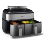 Philips Air Fryer with Double Detachable Bucket 9lt Silver NA555/00 - Image 4