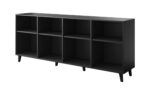 Μπουφές Etna Ξύλινος με Συρτάρια Black Matt 200x42x82cm - Image 3