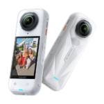 Insta360 x5 Action Camera 8K Satin White Limited Edition with Screen and Wi-Fi White
