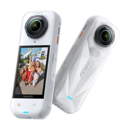 Insta360 x5 Action Camera 8K Satin White Limited Edition with Screen and Wi-Fi White