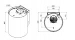 Maan Elba Mini WPB 431 Island Vent Hood 31cm White - Image 4