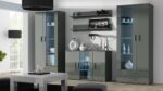 Cama sideboard 120 cm SOHO S7 grey/grey gloss - Image 3