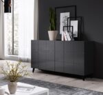 Cama sideboard 2D REJA graphite grey gloss/graphite grey gloss - Image 5
