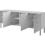 HOLE chest 190x40.5x74.5 cm white matt