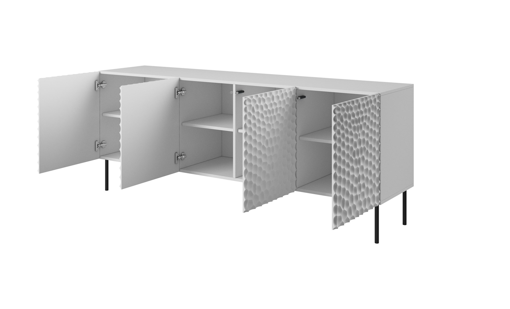 HOLE chest 190x40.5x74.5 cm white matt - Image 1