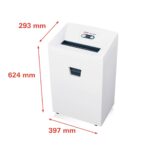 HSM Pure 420 4.5x30mm Strip Cut 15-Sheet CD and Paper Shredder - Image 2