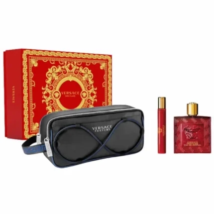 Versace Eros Flame Men's Set with Eau de Parfum 3pcs