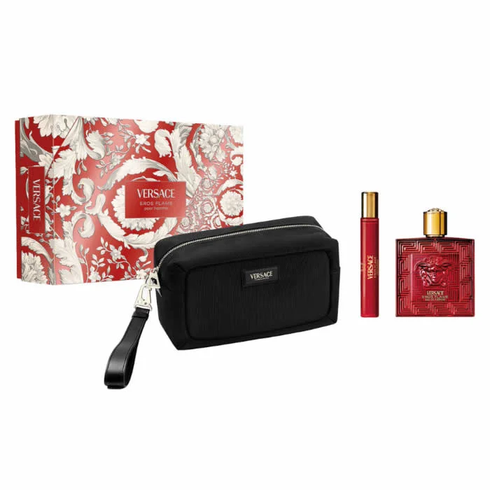 8011003903146.webp Versace Flame Men's Set with Eau de Parfum 3pcs - Image 1
