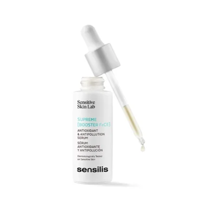 Sensilis Supreme [Booster FeCE] Moisturizing & Anti-aging Booster Face with Vitamin C & Hyaluronic Acid for Detoxification & Radiance 30ml