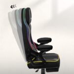 Huzaro Force 4.6 Gaming Chair with RGB Lighting and Footrest Black - Image 3