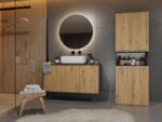 Nel Bathroom Column 2k/dk Anthracite Artisan - Image 4