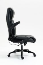 Office Chair with Fixed Arms Black Active Jet - Image 2