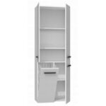 Topeshop Nel Floor Bathroom Column Cabinet L60xD30xH174cm White