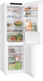 Bosch Fridge-Freezer 321lt Total NoFrost H186xW60xD66.5cm White KGN362WDF - Image 3