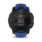 Garmin Instinct 3 AMOLED Aluminium 45mm Αδιάβροχο Smartwatch με Παλμογράφο (Black/Bolt Blue Band) - Image 4