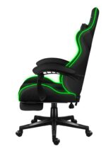 Huzaro Force 4.7 Artificial Leather Gaming Chair with RGB Lighting and Footrest Grey Mesh - Image 4