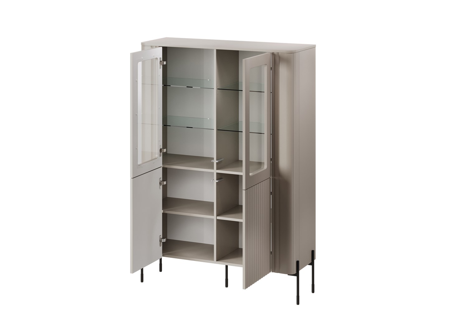 Cama VERA display cabinet 110x40x160 matt cashmere - Image 1