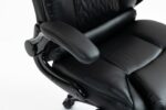 Office Chair with Fixed Arms Black Active Jet - Image 9