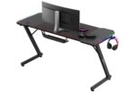 Desk Hero 3.3 RGB Wooden Black with LED 140x60x74cm - Image 3