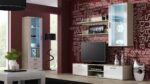 Soho Floor-standing Living Room Display Cabinet made of Particleboard with Glass Sonoma oak 60x41x192cm - Image 4