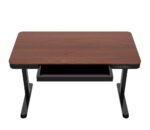 Ηλεκτρικό Γραφείο Ξύλινο Black/walnut με Μεταλλικά Πόδια & Ρυθμιζόμενο Ύψος 120x60εκ. - Image 15