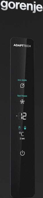 Gorenje Fridge-Freezer 300lt NoFrost H185xW60xD59.25cm Black NRK6192ABK4 - Image 9