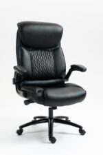 Office Chair with Fixed Arms Black Active Jet - Image 3