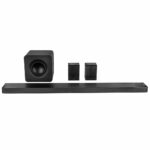 Samsung Soundbar 5.1.2 Bluetooth, HDMI and Wi-Fi with Wireless Subwoofer and Remote Control Black HW-QS750F/EN - Image 2