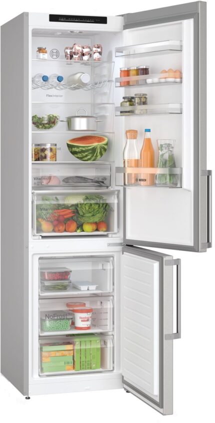 Bosch Fridge-Freezer 363lt Total NoFrost H203xW60xD66.5cm Inox KGN39VIBT