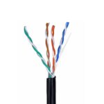 A-LAN U/UTP Cat.5e Network Cable Ethernet without Terminated Connectors 305m Black - Image 2