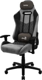 Aerocool Duke Fabric Gaming Chair with Adjustable Arms Ash Black - Image 3