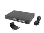 Lanberg RSFE-16P-2C-250 Unmanaged L2 PoE+ Switch with 16 Gigabit (1Gbps) Ethernet Ports and 2 SFP Ports - Image 2