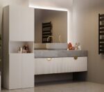 BATHROOM CABINET NEL DK 1K BASKET CASMERE COLOUR - Image 11