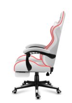 Huzaro Force 4.7 Fabric Gaming Chair with RGB Lighting and Footrest White - Image 8