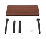 Ηλεκτρικό Γραφείο Ξύλινο Black/walnut με Μεταλλικά Πόδια & Ρυθμιζόμενο Ύψος 120x60εκ. - Image 11