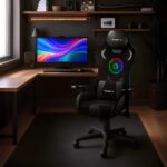Huzaro Combat 7.6 Fabric Gaming Chair with Adjustable Armrests and RGB Lighting Black - Image 7
