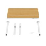 Electric Desk Wooden White/oak with Metal Legs & USB ports 140x70cm - Image 15